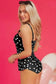 Tankinis Black Polka Dot Tankini Set
