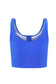 Tankinis Blue Square Neck Sleeveless Fashion Print Tankini Set