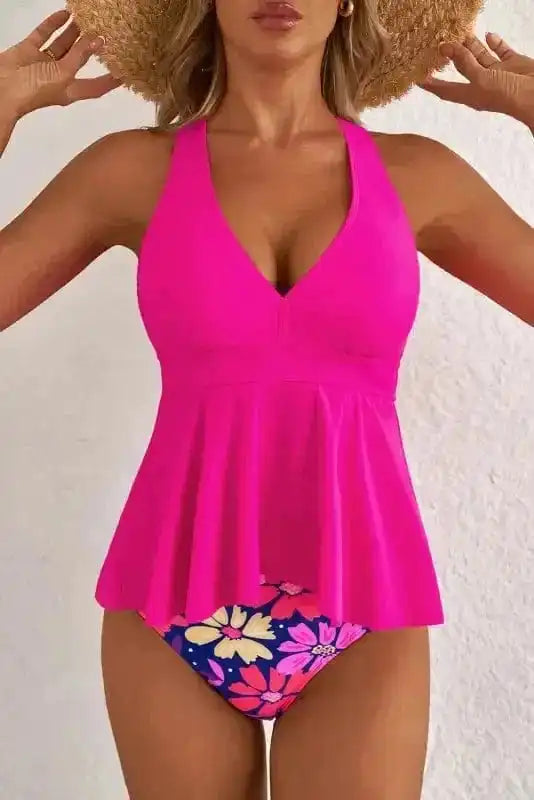 Tankinis Floral Bottom Tankini Set