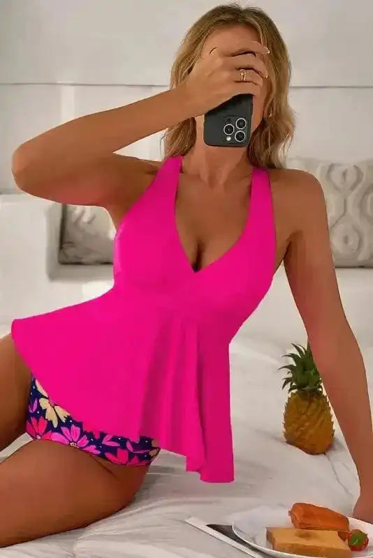 Tankinis Floral Bottom Tankini Set