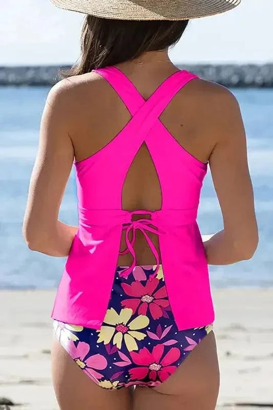 Tankinis Floral Bottom Tankini Set