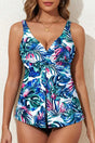 Tankinis Green / S / 85%Polyester+15%Elastane Floral Elegance Tankini Top