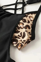 Tankinis Layered Tankini Set with Sporty Swim Top