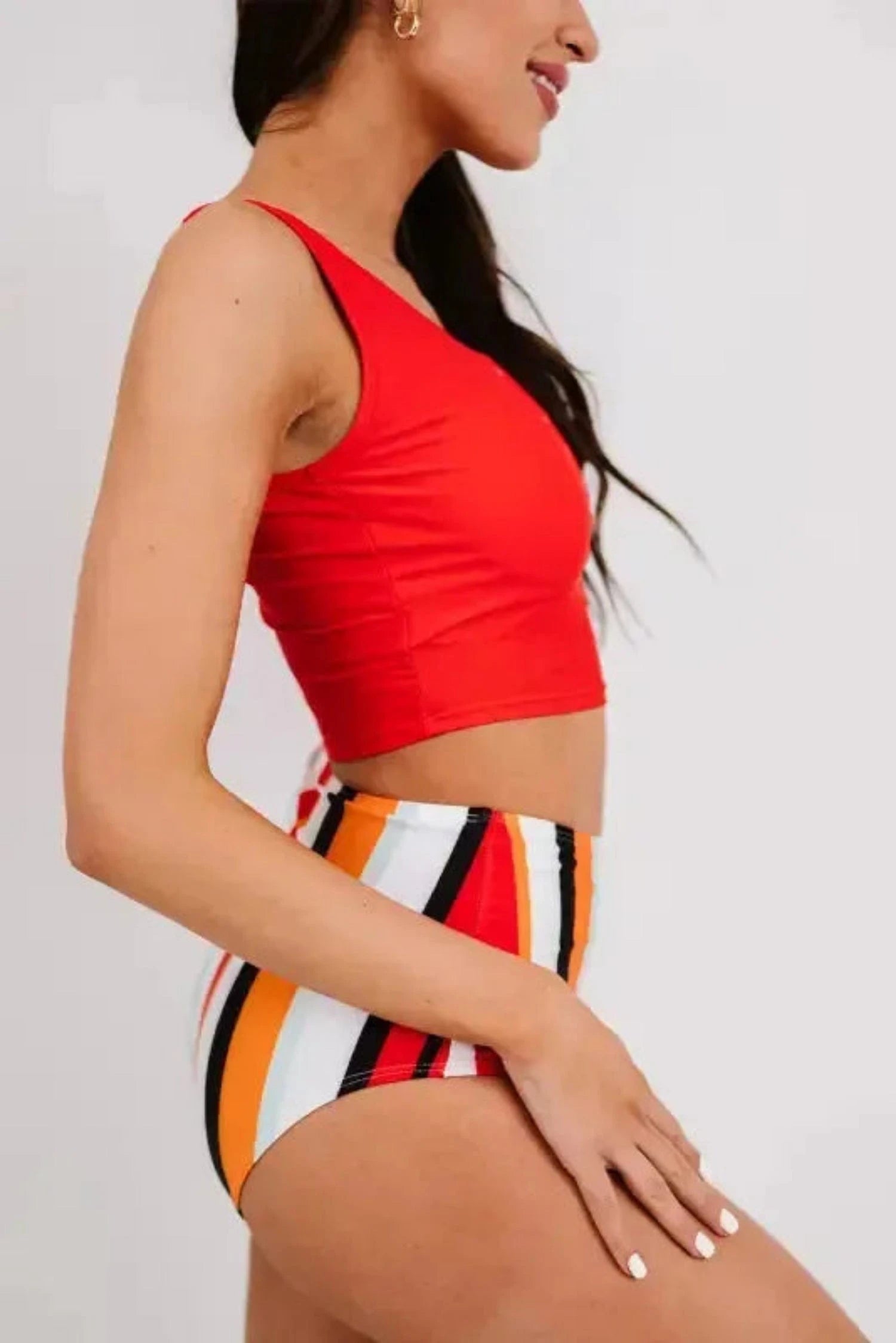 Tankinis Leopard Print Snap Button Sleeveless Tankini