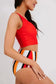 Tankinis Leopard Print Snap Button Sleeveless Tankini