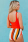 Tankinis Leopard Print Snap Button Sleeveless Tankini