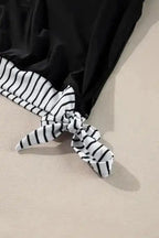 Tankinis Monochrome Striped Tankini Set