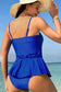 Tankinis Navy Peplum Charm Tankini