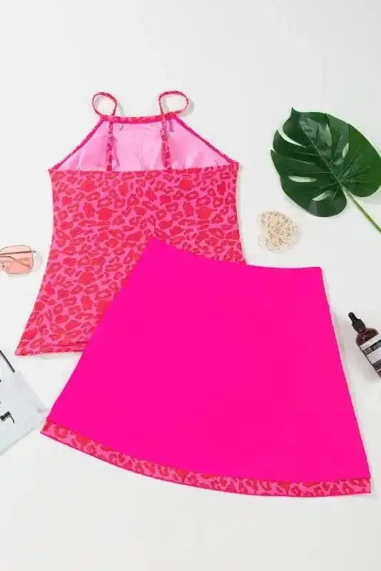 Tankinis Rose Leopard Tankini - 2pcs Swimsuit