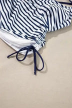 Tankinis Tummy Control Tankini Swimsuit - Blue Stripe