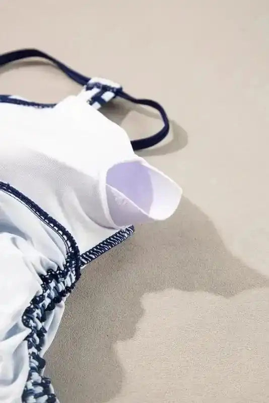 Tankinis Tummy Control Tankini Swimsuit - Blue Stripe