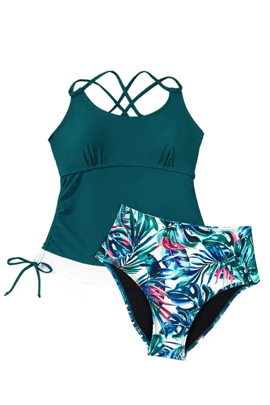 Tankinis Tummy Control Tankini Swimsuit - Mix-and-match 2pcs
