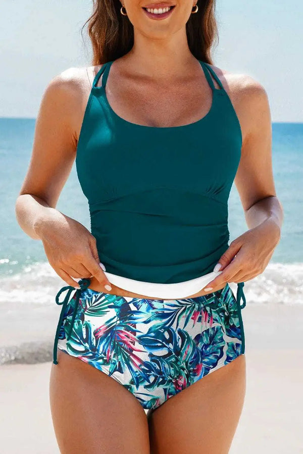 Tankinis Tummy Control Tankini Swimsuit - Mix-and-match 2pcs