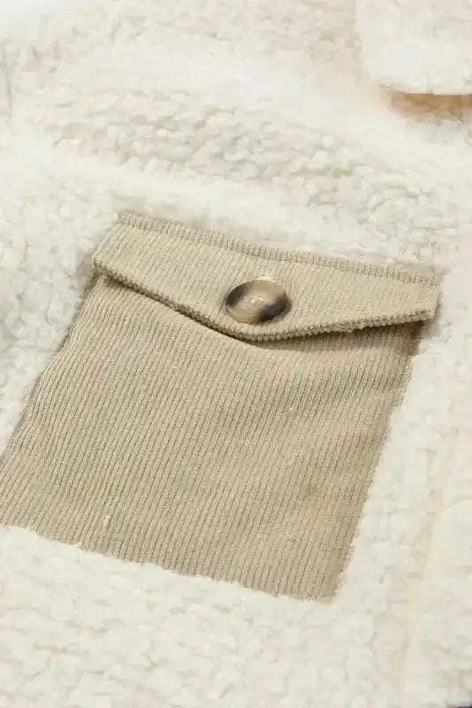 Teddy Coats Cozy Beige Teddy Coat