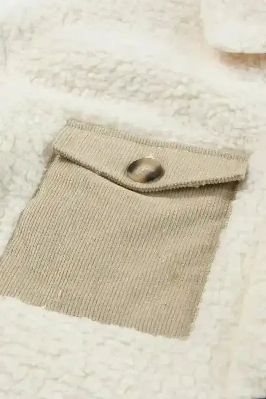 Teddy Coats Cozy Beige Teddy Coat