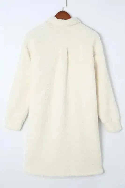 Teddy Coats Cozy Beige Teddy Coat