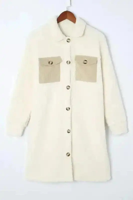 Teddy Coats Cozy Beige Teddy Coat