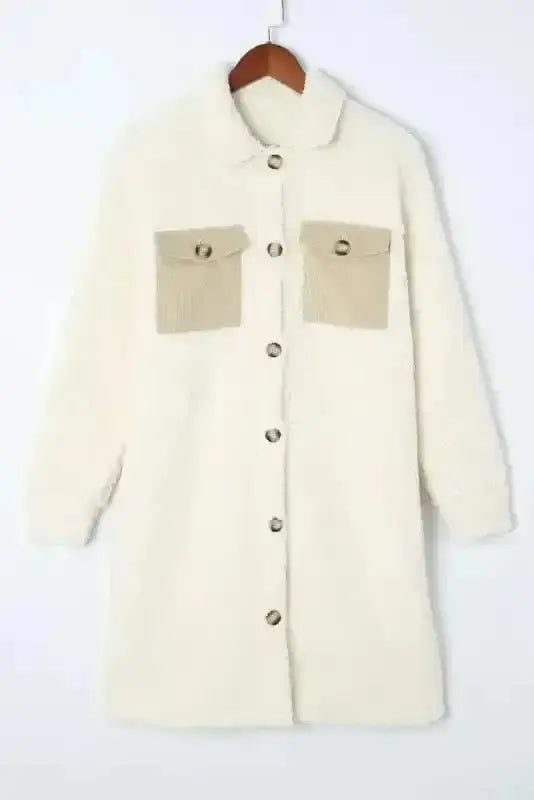 Teddy Coats Cozy Beige Teddy Coat