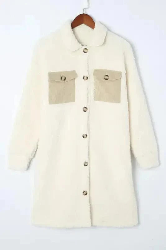 Teddy Coats Cozy Beige Teddy Coat