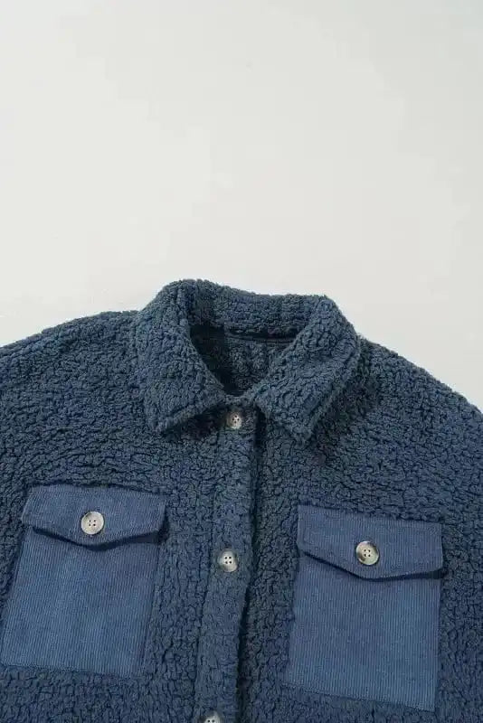 Teddy Coats Cozy Blue Teddy Coat