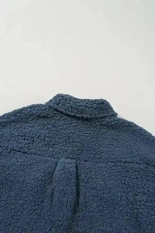 Teddy Coats Cozy Blue Teddy Coat
