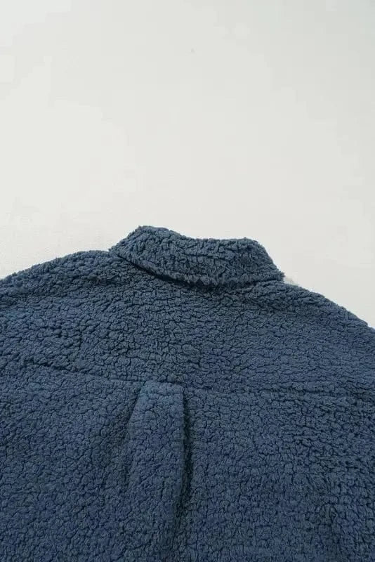 Teddy Coats Cozy Blue Teddy Coat