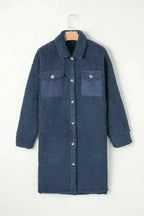 Teddy Coats Cozy Blue Teddy Coat