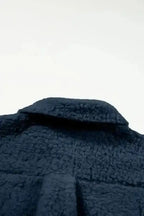 Teddy Coats Cozy Blue Teddy Coat