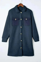 Teddy Coats Cozy Blue Teddy Coat