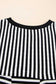 Tees BowVogue Women's Striped T-Shirt – Soft Cotton Bow Neck Casual Top