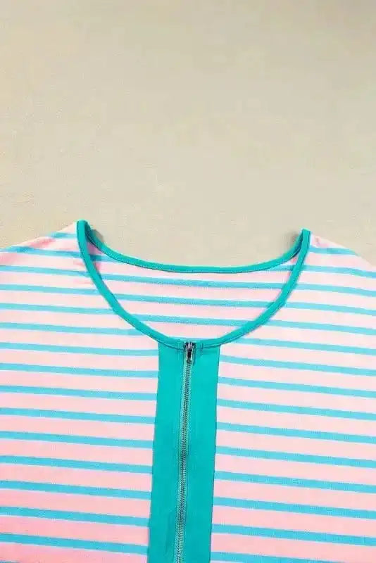 Tees Pink Pacer Zip Top