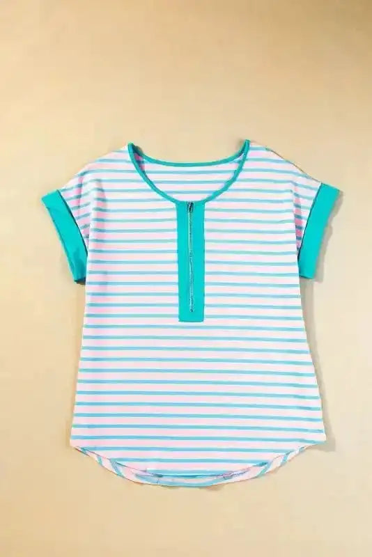 Tees Pink Pacer Zip Top