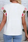 Tees White Bloom Crochet Top