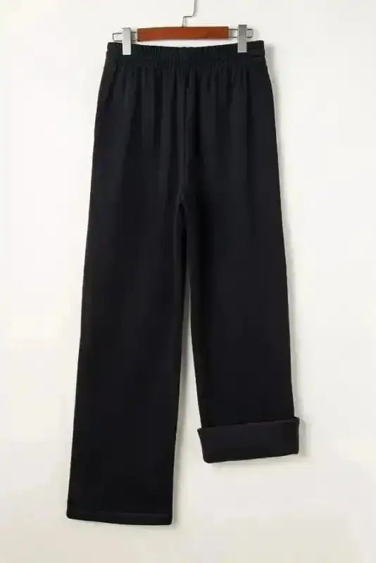 Thermal Pants EasyTone Fleece Lined Trousers - Black