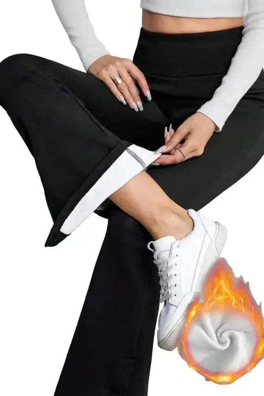 Thermal Pants Thermal Lined Flared Pants