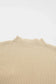 Tops Ribbed Knit Short Sleeve Sweater -  Patch Pocket