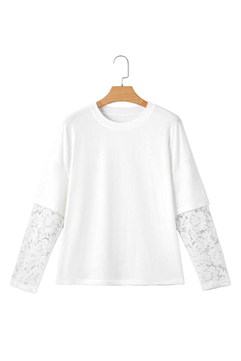 Tops Romantic Lace Long Sleeve Top