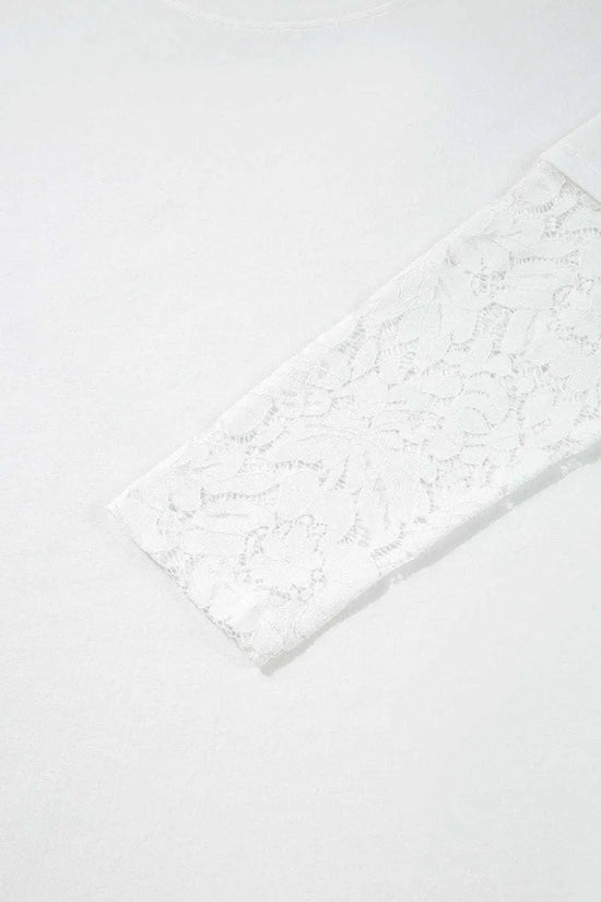Tops Romantic Lace Long Sleeve Top