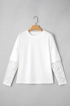 Tops Romantic Lace Long Sleeve Top