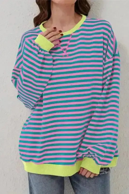 Tops/Sweatshirts & Hoodies Bold Trim Boxy Sweatshirt