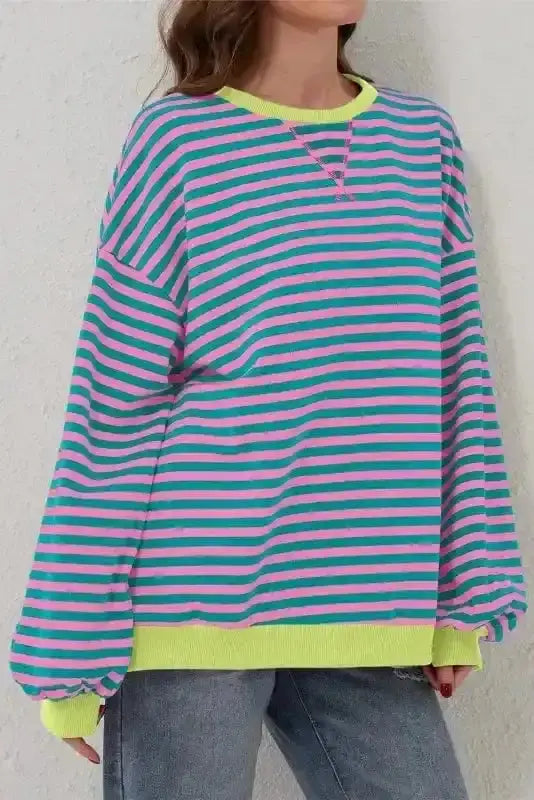 Tops/Sweatshirts & Hoodies Bold Trim Boxy Sweatshirt