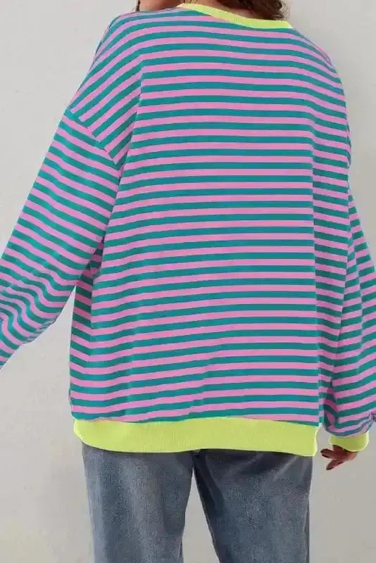 Tops/Sweatshirts & Hoodies Bold Trim Boxy Sweatshirt