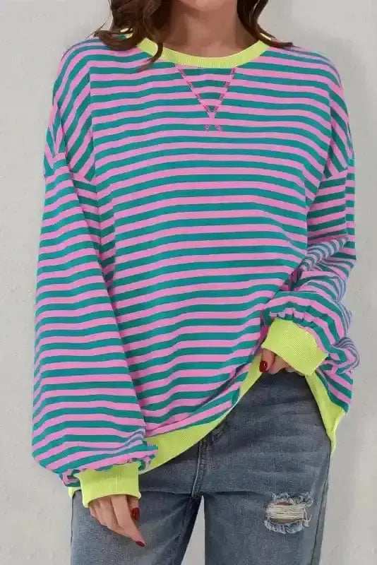 Tops/Sweatshirts & Hoodies Bold Trim Boxy Sweatshirt