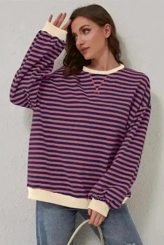 Tops/Sweatshirts & Hoodies Bold Trim Boxy Sweatshirt