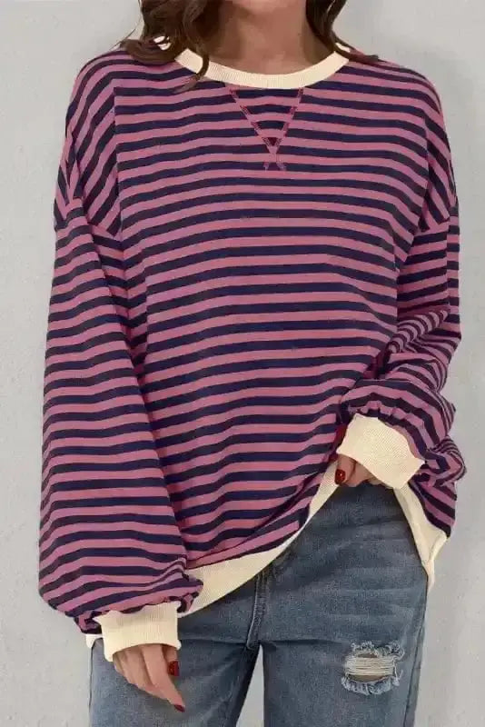 Tops/Sweatshirts & Hoodies Bold Trim Boxy Sweatshirt