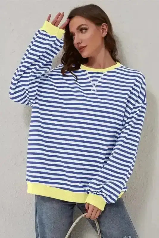 Tops/Sweatshirts & Hoodies Bold Trim Boxy Sweatshirt