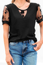 Tops & Tees Dark Elegance Lace Tee
