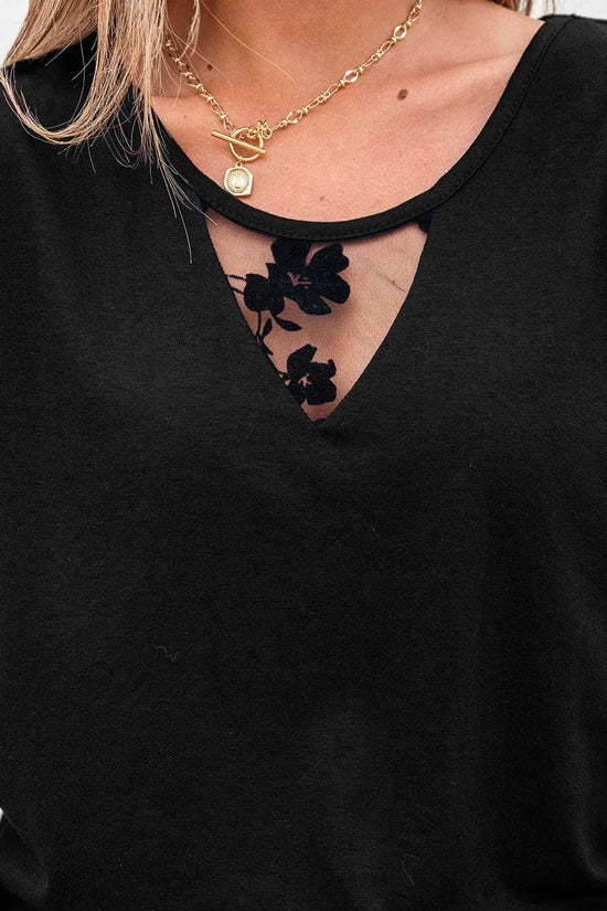 Tops & Tees Dark Elegance Lace Tee