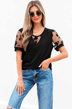 Tops & Tees Dark Elegance Lace Tee