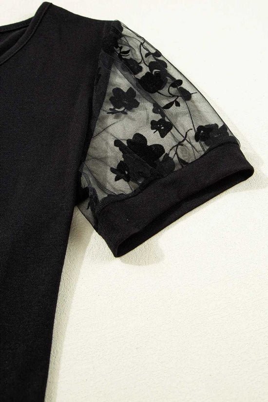 Tops & Tees Dark Elegance Lace Tee